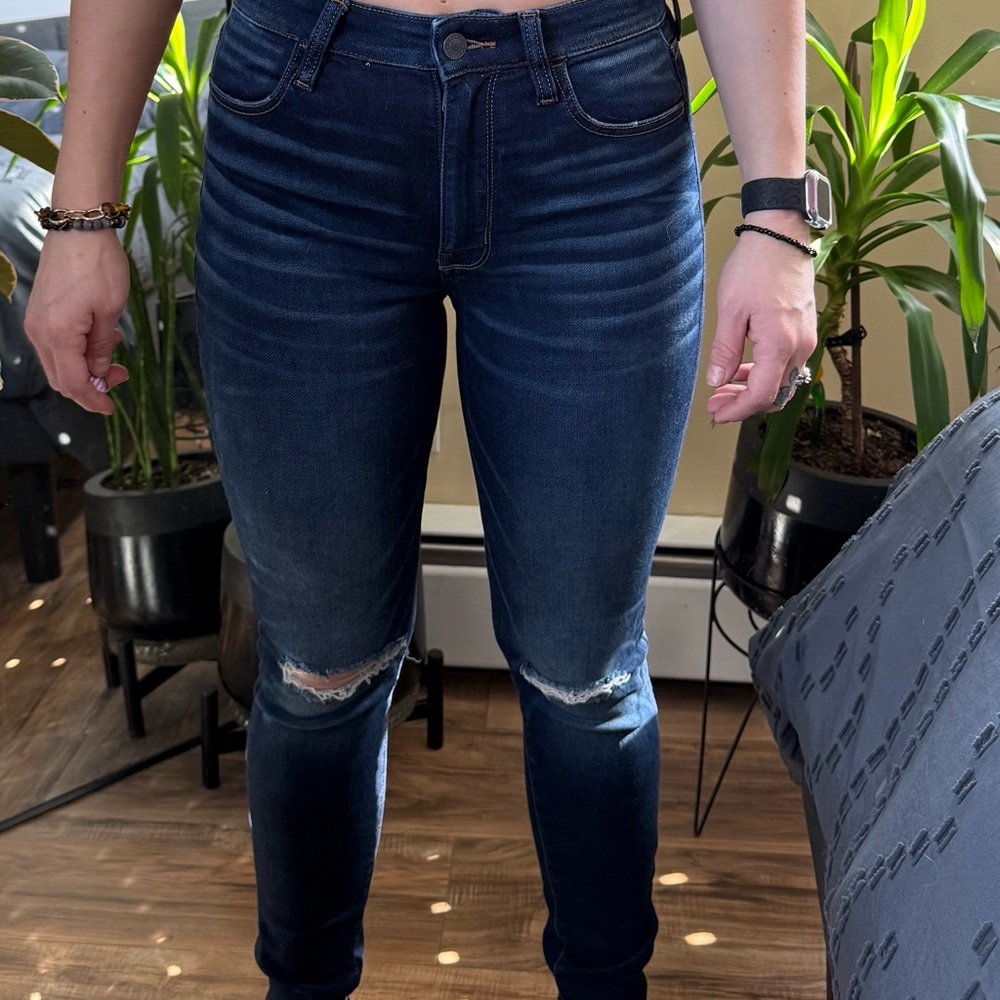 American Eagle Outfitters Dark Blue Skinny Jeans